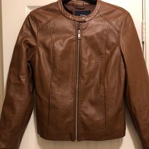 Kiabi size 6 leather jacket